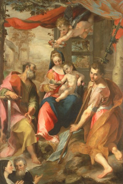 Madone de San Simone avec Saint Simon - Federico Barocci